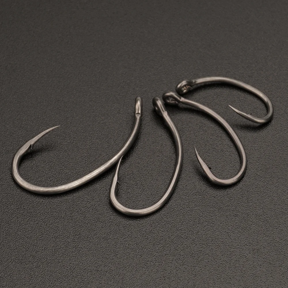 Hirisi 50 Stücke High Carbon Edelstahl Micro Stacheldraht Angelhaken PTFE Beschichtet Spleißbare Box Angelhaken Angelzubehör 8037 – Detail 5