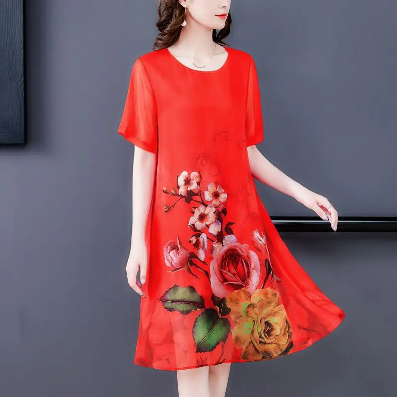 Summer Fashion Red Print 90 Number Sporting Mini Dress for Women Short Sleeve O Neck Bodycon Dress Preppy Style