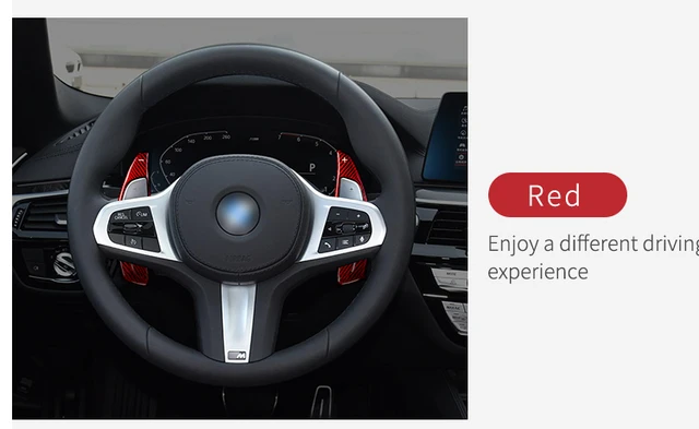 ステアリングホイールシフターパドル補助 BMW MパフォーマンスG30 G31 M5 F90 G32 G11 G12 G14 M8 F91 G01 車のパドルシフターに適合するB\u0026MW 5シリーズ G30 G31 2017-20192