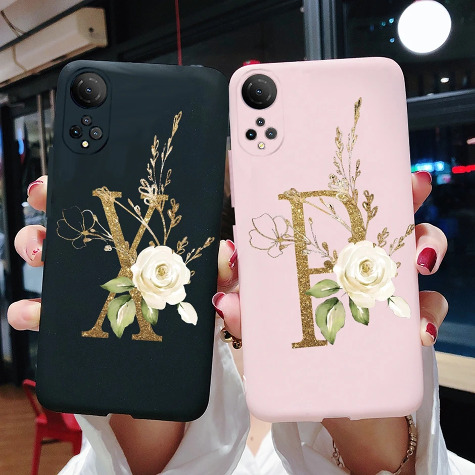 Custodia Per Honor X7 Custodia Honor X9 Cover Posteriore Soft Tpu Letter Phone Shell Per Huawei Honor X9 X7 X 7 9 Cover Protezione In Silicone