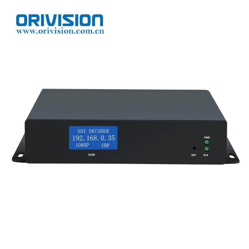 ORIVISION HD 3G SDI 디코더 IP 스트리밍 HD-SDI 오디오 비디오 디코더 H.265 H.264 스트림 디코더