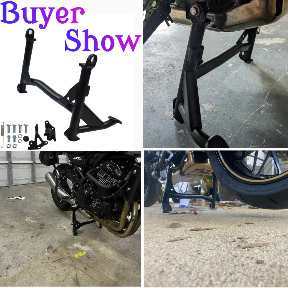 카와사키 Z900 RS SE 카페 ABS 2018-2024 Z 900RS용 오토바이 센터 스탠드 주차 스탠드 마운트 브래킷 킥스탠드