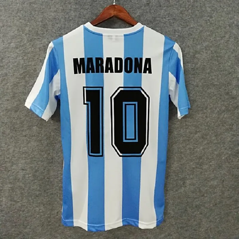 Классическая мужская рубашка FAKUNTN 1986 Джерси MARADONA в стиле ретро Аргентина 86 |
