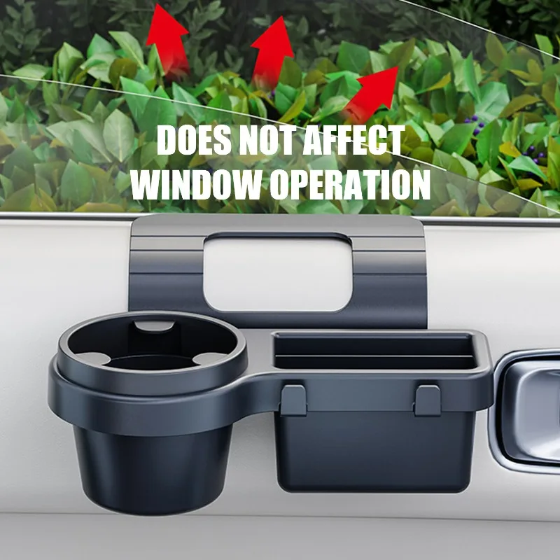 Car Organizer Box Side Door Window Storage Pocket Multifunctional Hanging Storage Rack with Cup HolderAuto Interior Accessories
