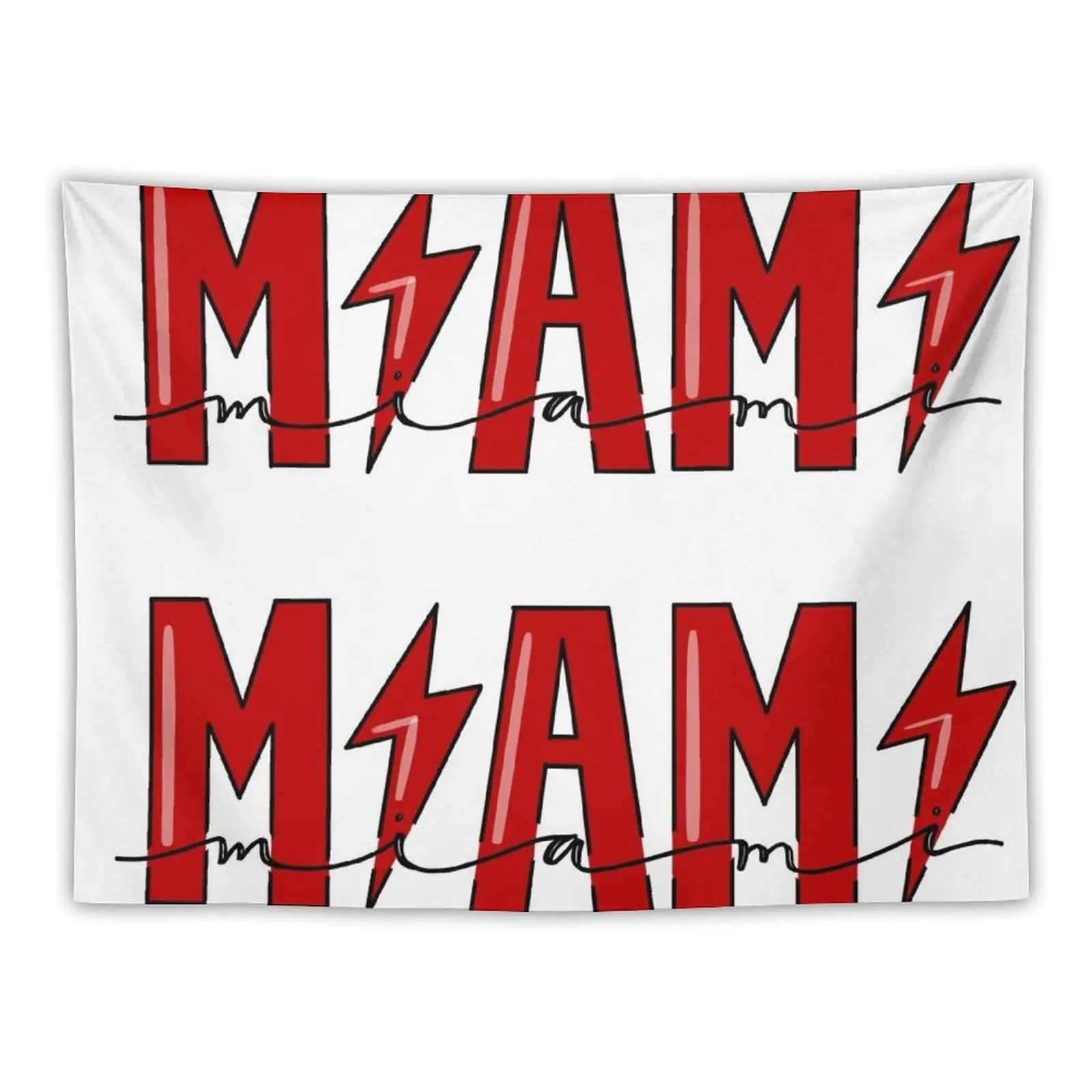 

Miami Lightning Tapestry Decorative Paintings Aesthetics For Room