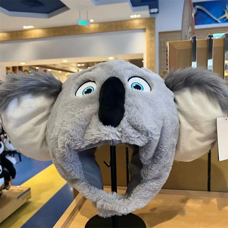 A Winter Hat Featuring The Koala Moon Character From The Movie Sing, A Souvenir From Beijing Movie Park, Perfect For Girls