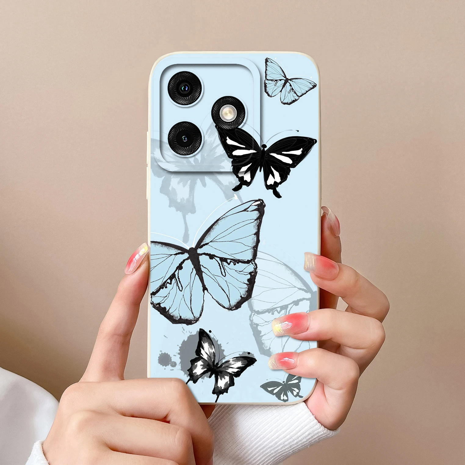 Soft Liquid Silicone Shockproof Back Cover - High Quality Lightweight Bumper Case, Various Styles Available