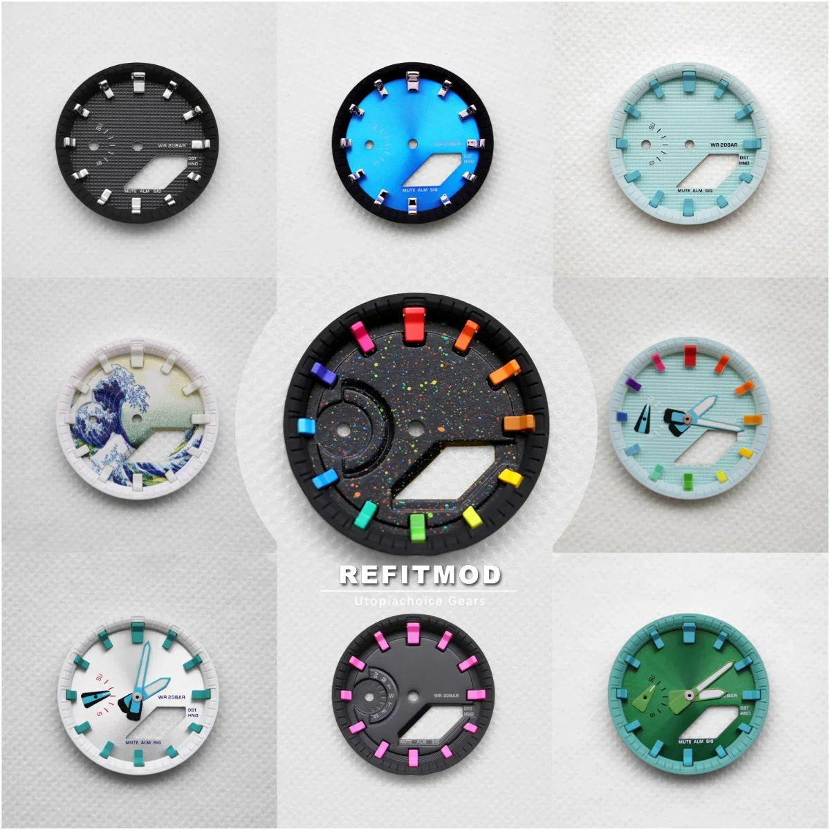 Luminous Dial DIY Bracket Watch Scale Ring