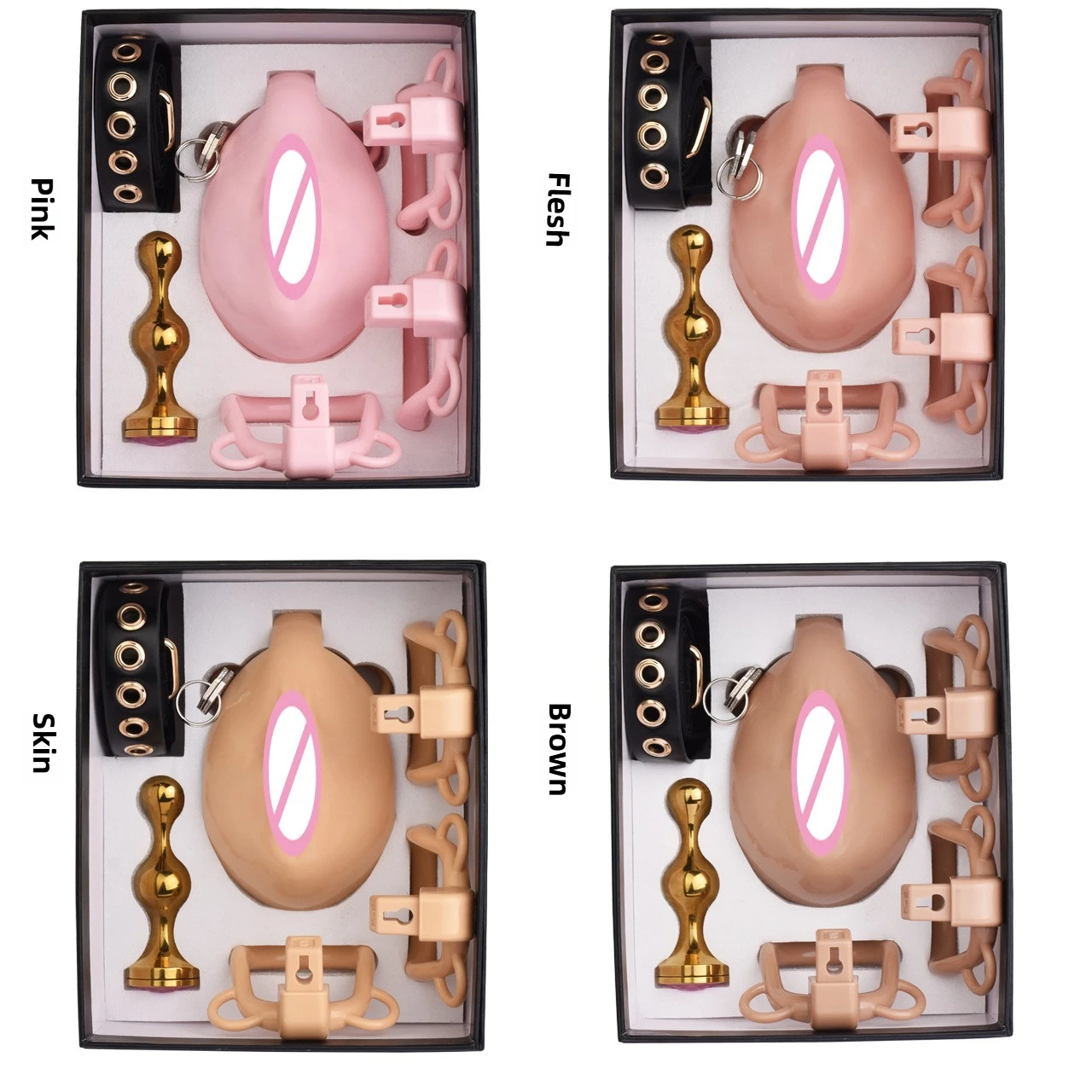 Sissies Clitotis Pussy Hole Chastity Cage with Adjustable Elastic Band Belt For Men Curve Plastic Cock Cage Bondage Sex Toy penis chastity cage chastity lock sex toy chastity cage accessory