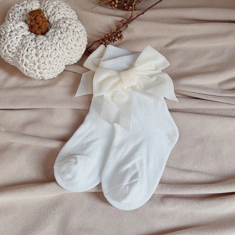 

Toddler Baby Girl Ankle Socks with Bow Cotton Ribbed Spanish Frilly Princess Dress Socks Birthday Party Socks