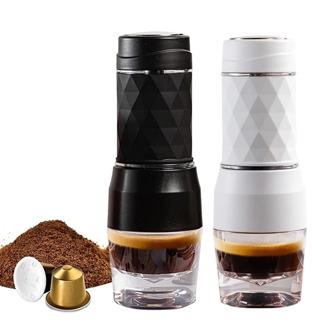 Cafetera Portátil, Máquina De Café Espresso De Mano, Prensado Manual, Para  Cápsulas Y Café Molido, Portátil Para Viajes Y Picnics, Moda de Mujer