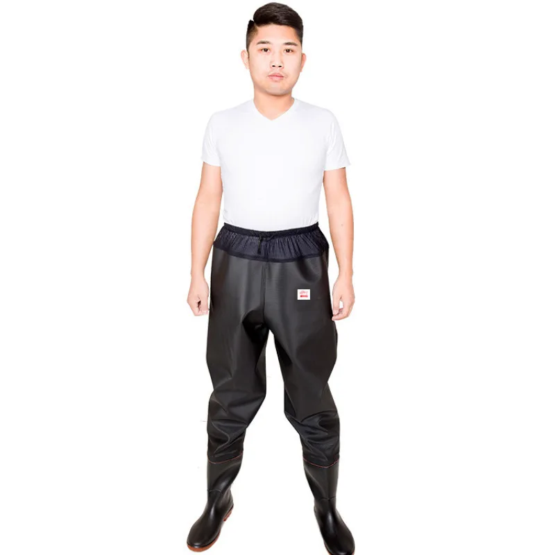 Men's and women's thickened waterproof waistlength waders ultralight breathable fishing pants