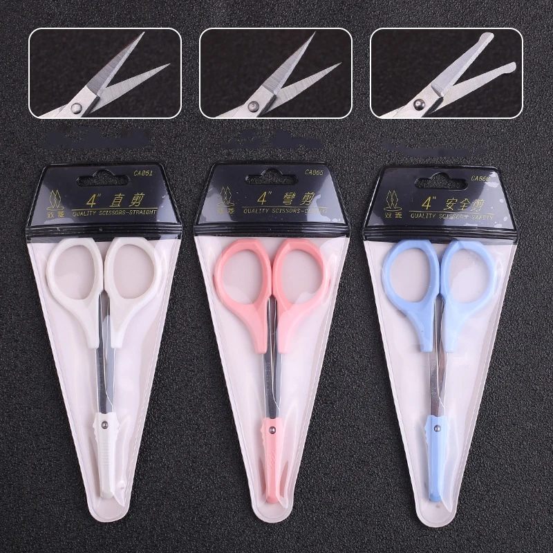 1Pc Stainless Steel Makeup Scissors For Facial Hair Eyelash Nose Hair Eyebrows Beard Trimming Nail Cuticle Manicure Tools 6