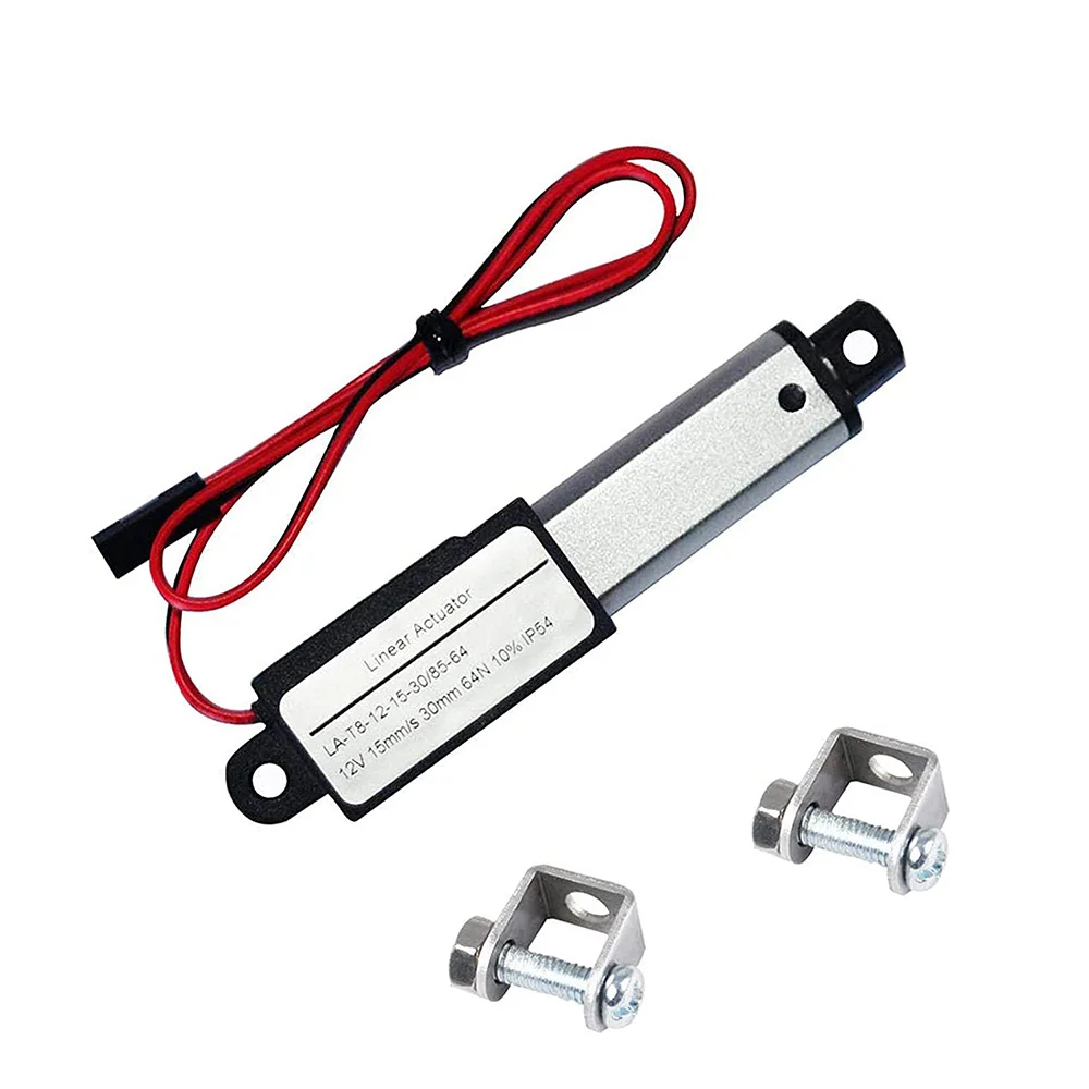 

Electric Mini Linear Actuator - 1.2inch Stroke, 64N/14.4Lb, Speed 0.6Inch/S Mini Waterproof Motion Actuator Small 12V DC