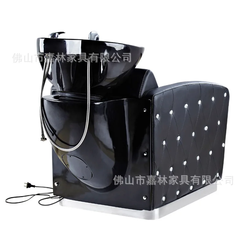 

Full lying massage shampoo chair, modern adult hair salon treasure