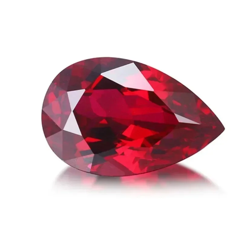 

Lab Grown Ruby Top Gemstones Pear Shape VVS1 with Jewelry Making Materials Wholesale Price Free Shipping