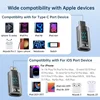 35W For Lightning Female To USB C Charger Adapter for IPhone 15 14 13 12 Pro Max Type C 8Pin Charging Power tester Connector 4