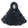 185*75 cm musulman Modal Hijab rayonne coton châles pour femmes mince plaine écharpe grande taille foulard islamique Turban bandeau