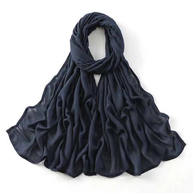 185*75 cm musulman Modal Hijab rayonne coton châles pour femmes mince plaine écharpe grande taille foulard islamique Turban bandeau