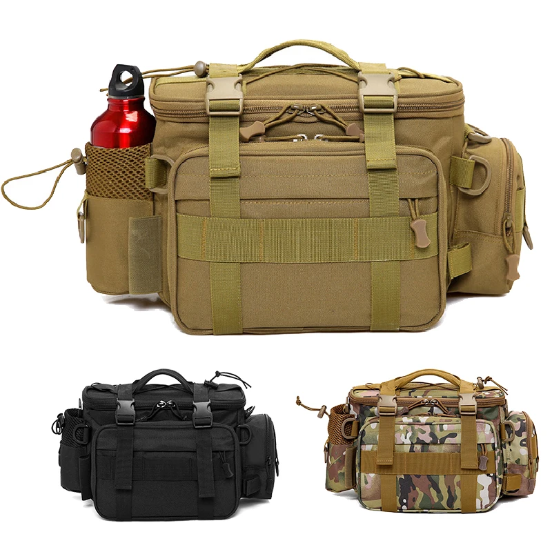 600D waterproof gun shooting pistol storage bag Military Molle System  tactical range bag Hunting equipment tool sling bag - AliExpress