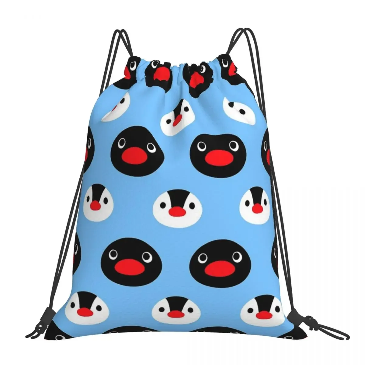 

Little Penguins Backpacks Casual Portable Drawstring Bags Drawstring Bundle Pocket Sundries Bag Book Bags For Travel Students