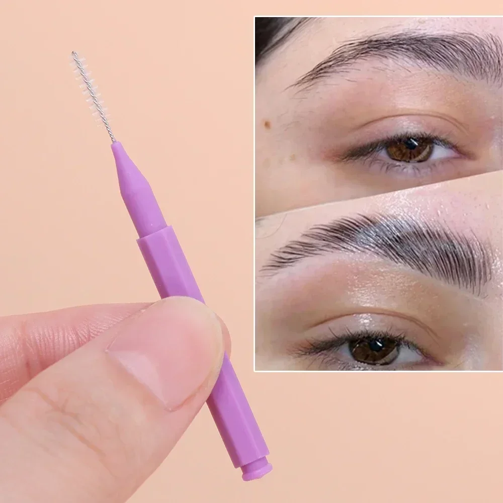 Portable Mini Eyebrow Brushes Disposable Eyelash Brow Lifting Brush Applicators Lash Extension Comb Beauty Makeup Tools 4