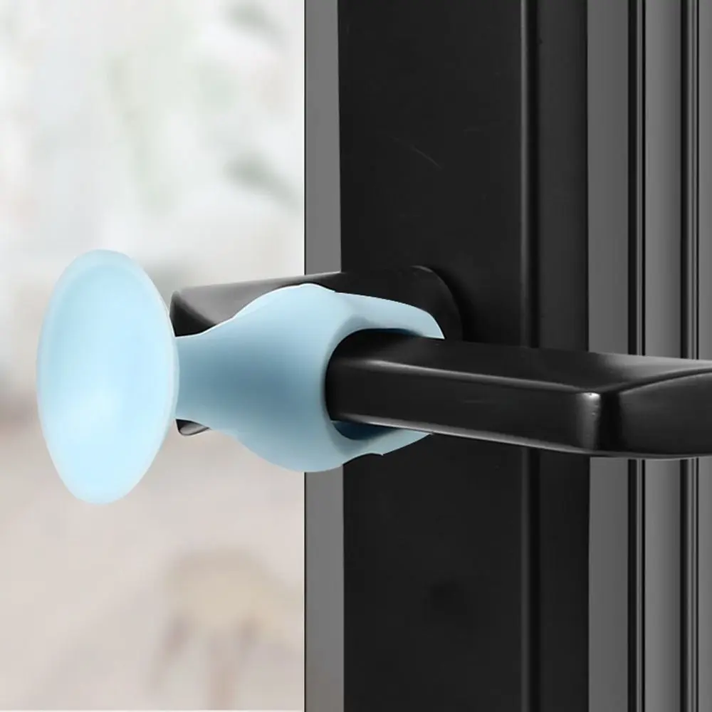 Suction Cup Silicone Door Stopper Color Anti Collision Mute Door Handle Crash Pad Furniture Wall Protector Hardware
