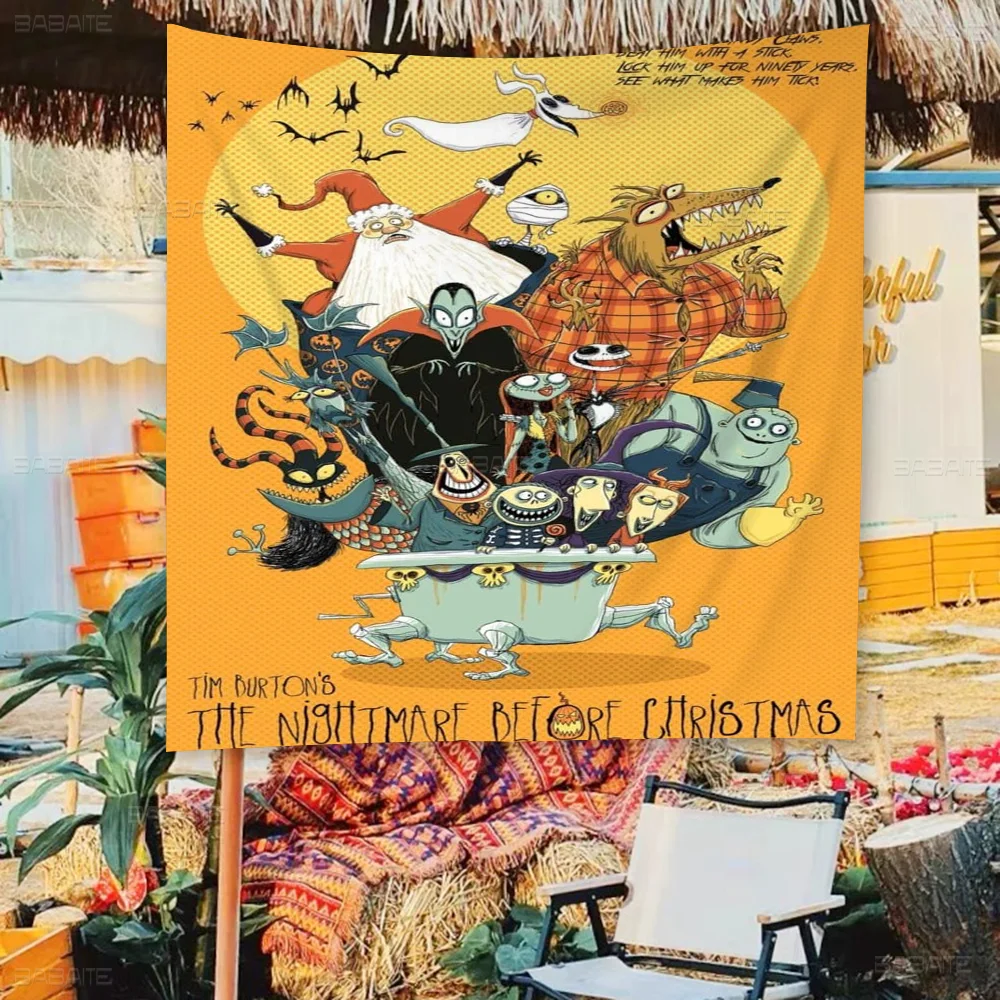 클래식 애니메이션 영화 악몽 크리스마스 전 잭 배너, 아트 프린팅, 일본 벽 깃발, 벽걸이 홈 장식 - AliExpress, image size:1000x1000