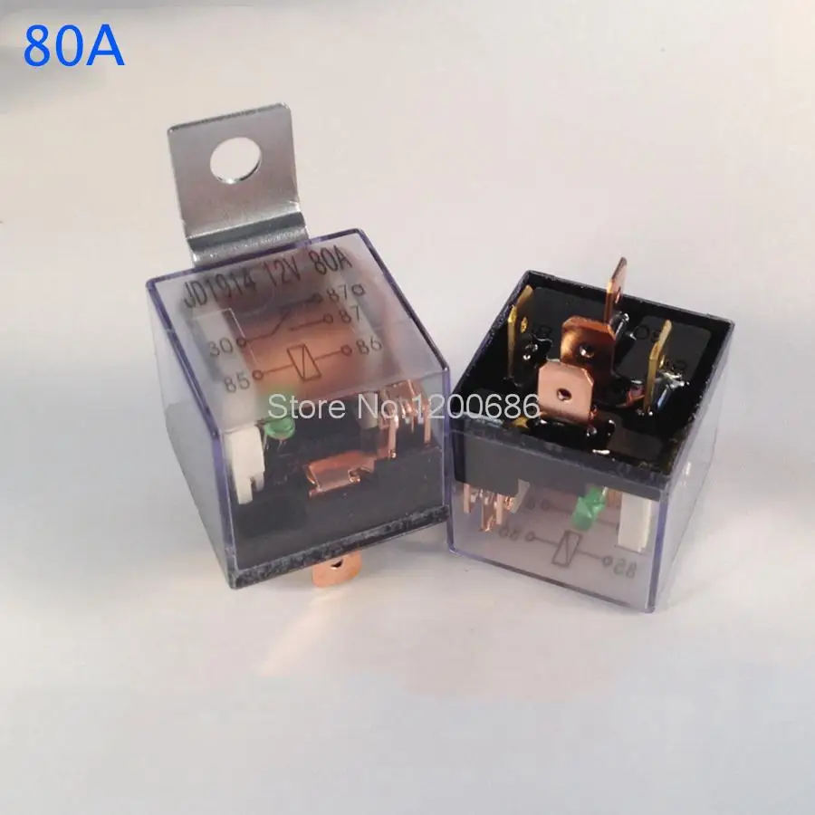 

5PIN 12V80A Speaker relay connectionhigh current waterproof car relay headlamps with LED
