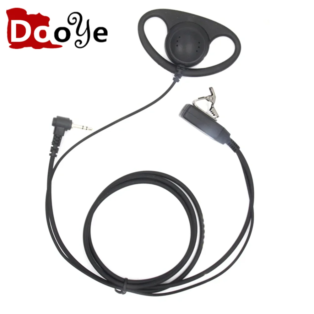 1-контактные наушники-вкладыши PTT, наушники-вкладыши D-типа, наушники для Motorola T270, T800, T100TP, T100, двусторонняя радиосвязь