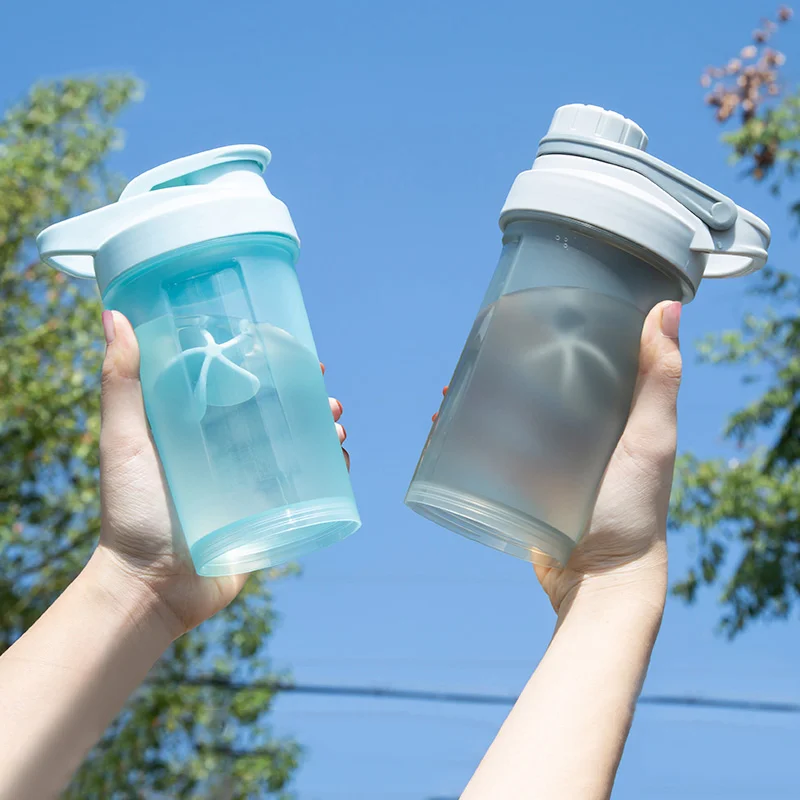 Shake Cup Sports Fitness Water Bottle Protein Powder Whey Milkshake Mixing
