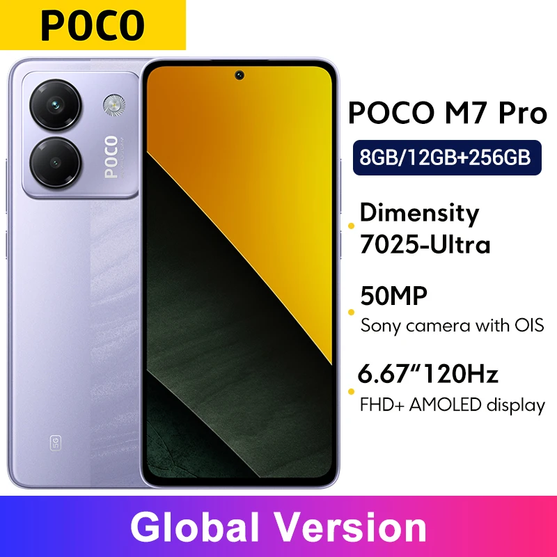 POCO M7 Pro 5G 256/512GB Global Version $244/$267 FS