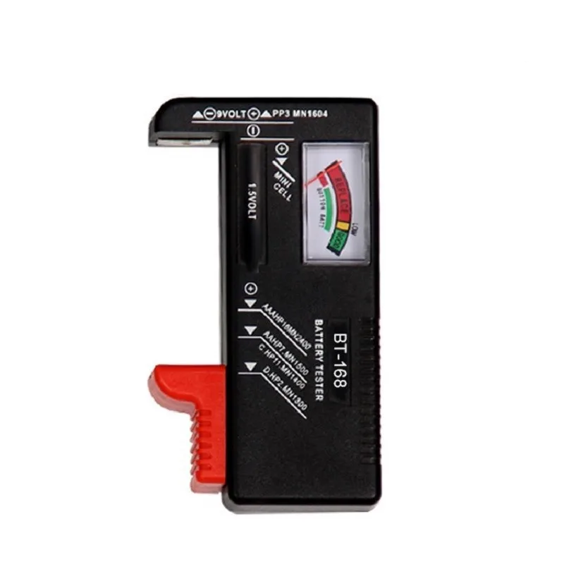 Digital Battery Tester LCD Display AA/AAA/9V/1.5V Button Cell Battery Capacity Check Detector Capacitance Diagnostic Tool 6