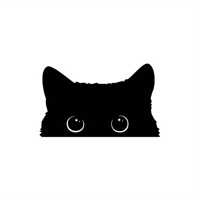 Cute Poor Cat Vinyl Car Sticker 2