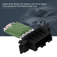 77364061 95508692 Heater Motor Blower Fan Resistor with Wiring Repair Plug Harness for Fiat Grande Punto Qubo Motor Fan Resistor 1
