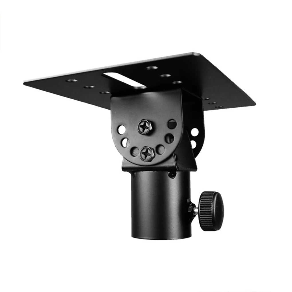 Rotatable 35mm Metal Mount Tripod Pole DJ Speaker Stand Adapter Top Cap Metal Mic Tripod Holder Mounting Base Pole Parts