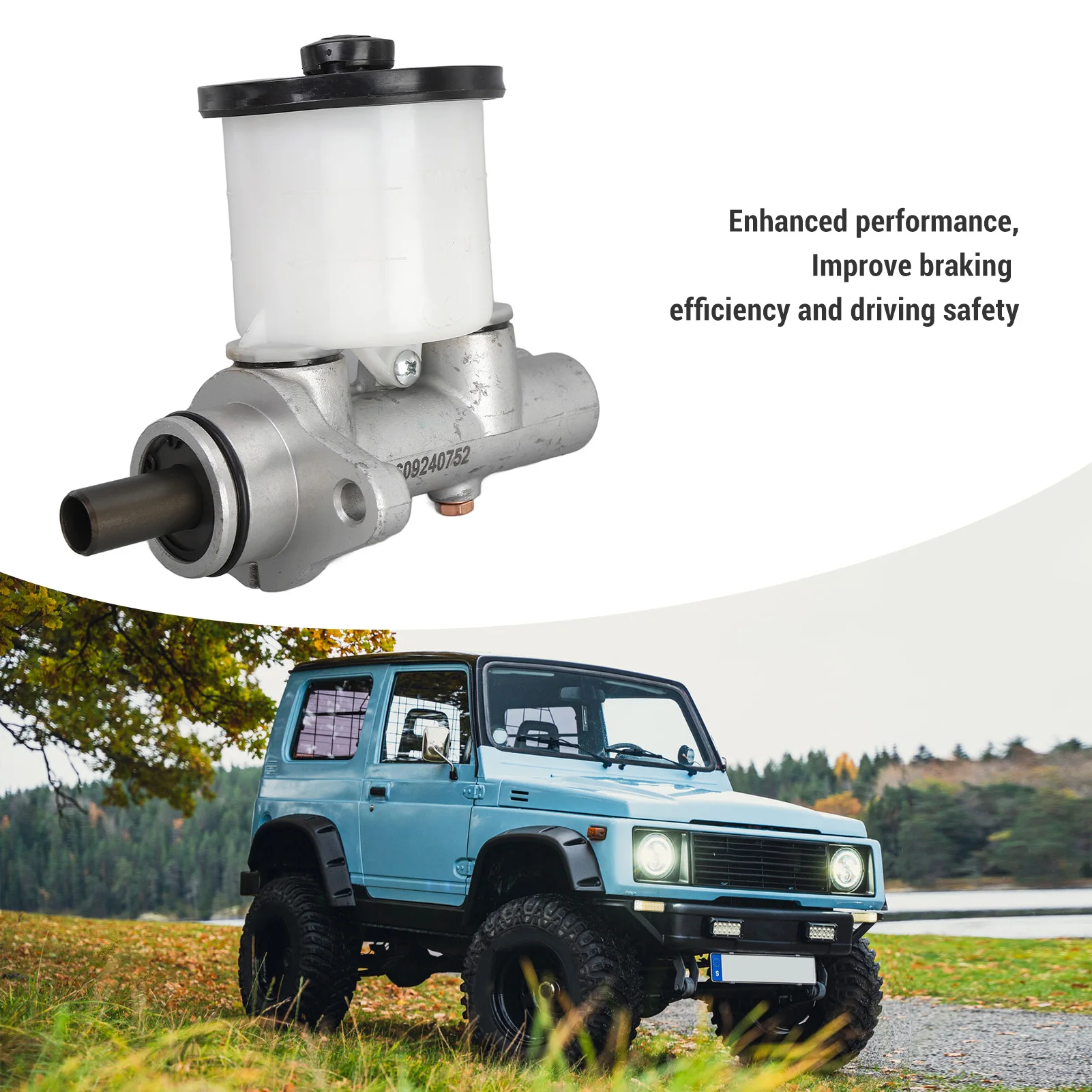 Brake Master Cylinder 51100-70A00  Resistant Aluminum Construction for SJ413 SAMURAI G13A 1.3L 4cyl Brake Master Cylinder