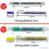12Pcs Sparkle Color Acrylic Paint Glitter Marker Pen 3.0mm 0.7mm Tip Art Drawing Rock Stone Wood Poster Canvas Ceramic Scrapbook 3