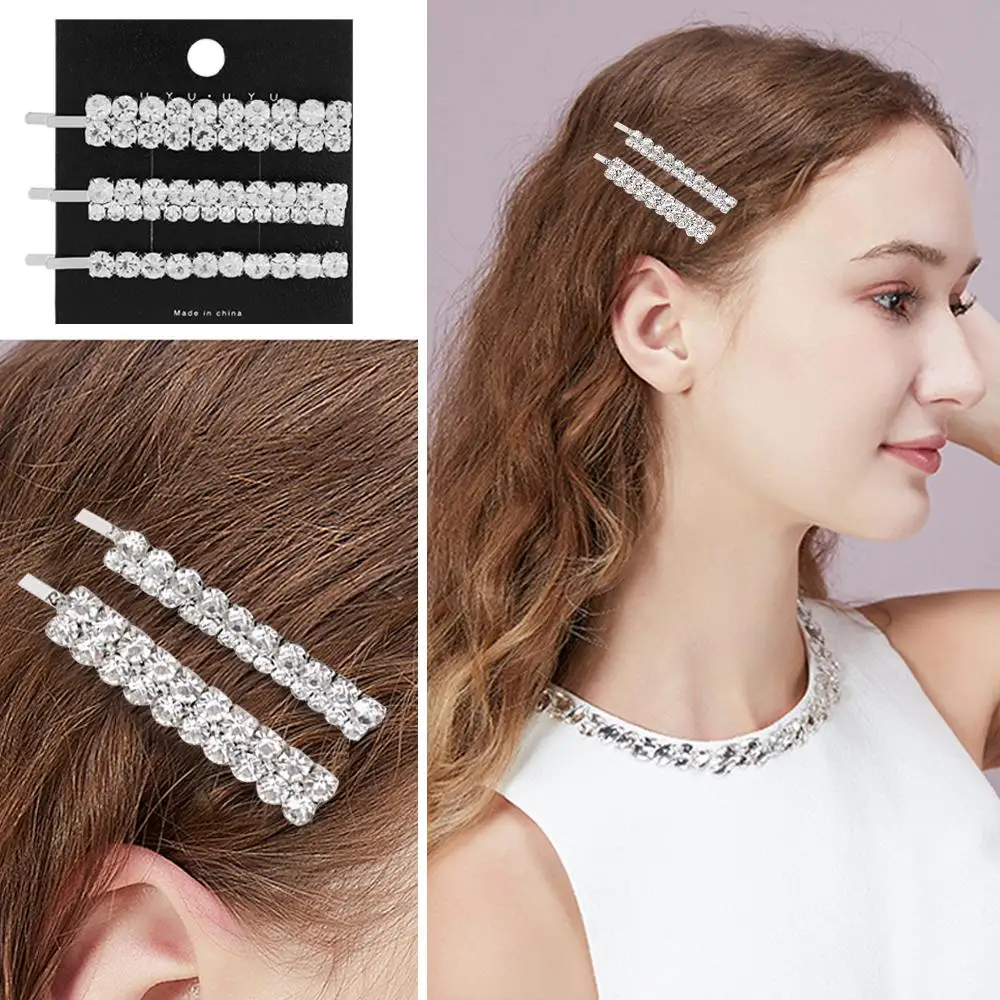 Description Picture 2 of itemFashion Accessories Bingbing Diamondl Hairgrip Rhinestones Hairpins Shining Crystal Barrettes Hair Clips Set