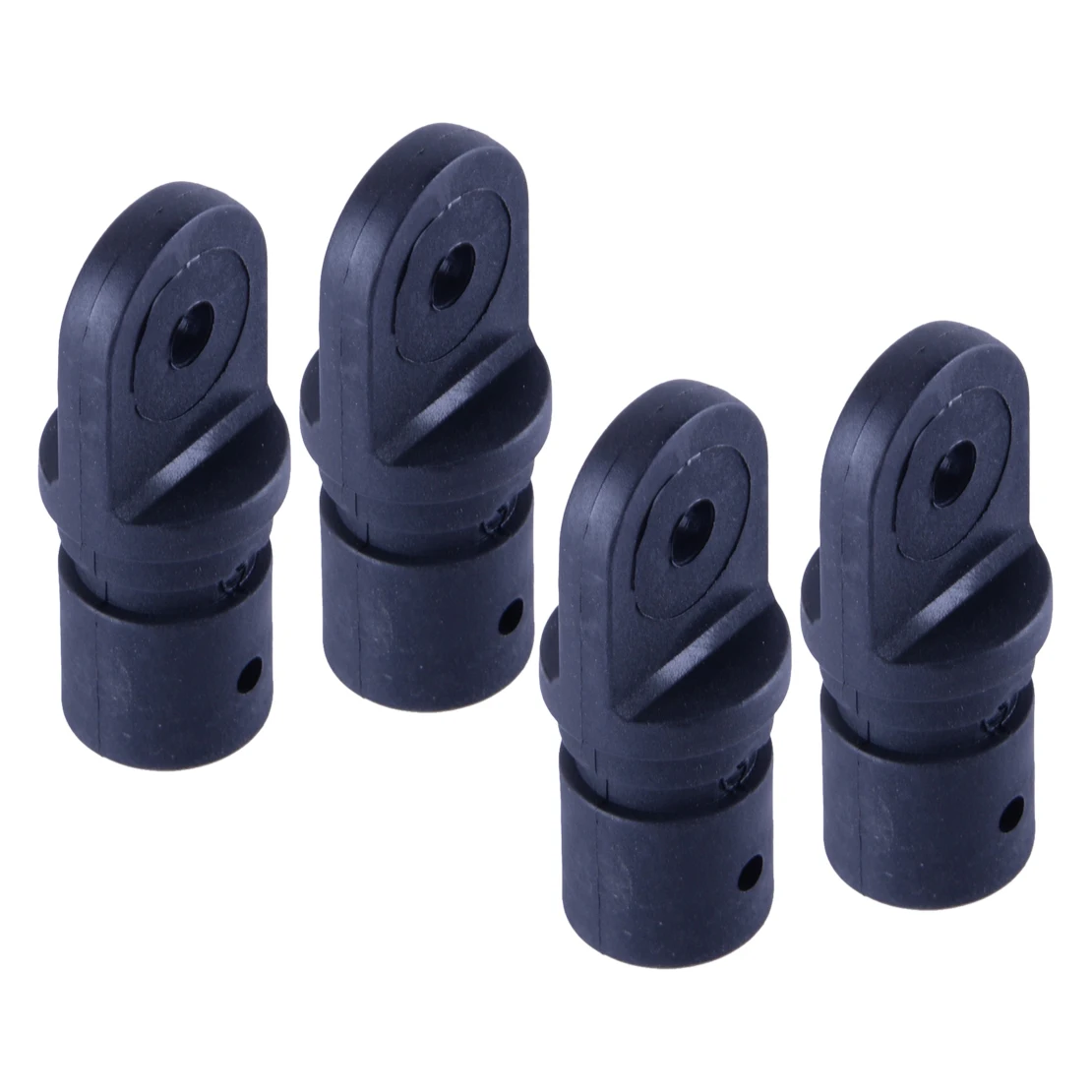 4 Pezzi 7/8 "Nero Top Canopy Insert Tube Eye End Cap Fitting Nylon Per Accessori Per Yacht Marini Per Barche