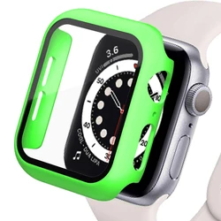 Premium Glass Screen Protector Case for Apple Watch - Durable Protection Cover Accessories (Green)