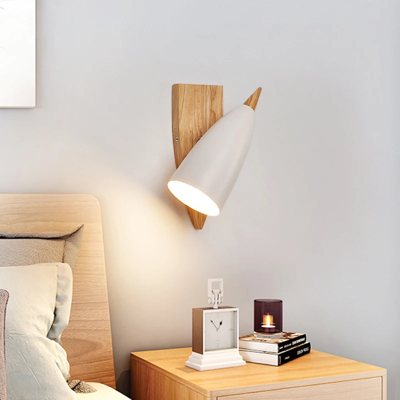 PHYVALModernE27walllampNordicwoodwalllightLEDbedroombedside