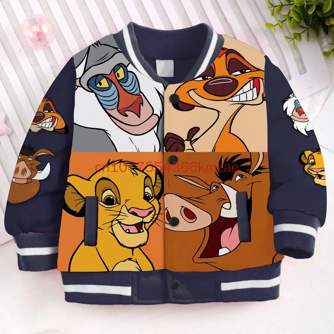 The Lion King Simba Kids Baseball Jacket 3d Print Coat Cartoon Men's And Women's Streetwear Fashion Harajuku Bomber Jacket
