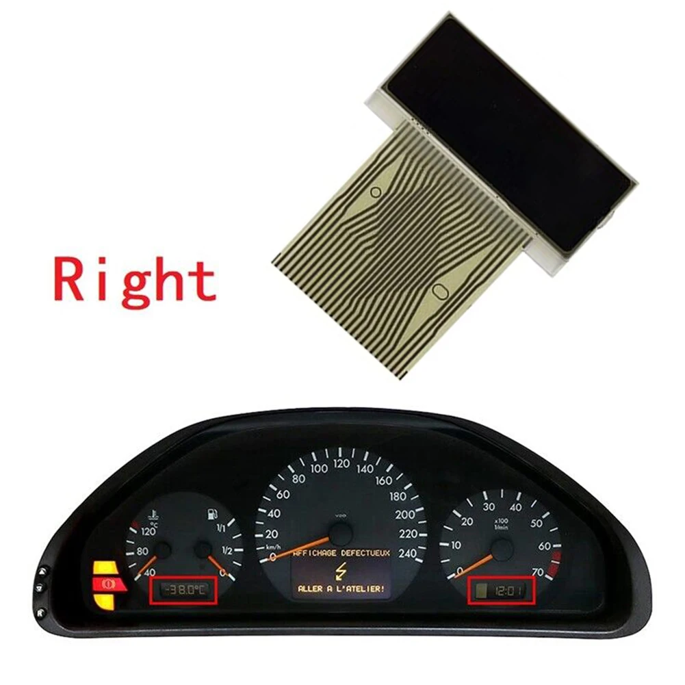 오른쪽 대시보드 LCD 화면 계기판 디스플레이 화면, 메르세데스 E 클래스 (W210) CLK 클래스 W208, W210, R170, S210, E320