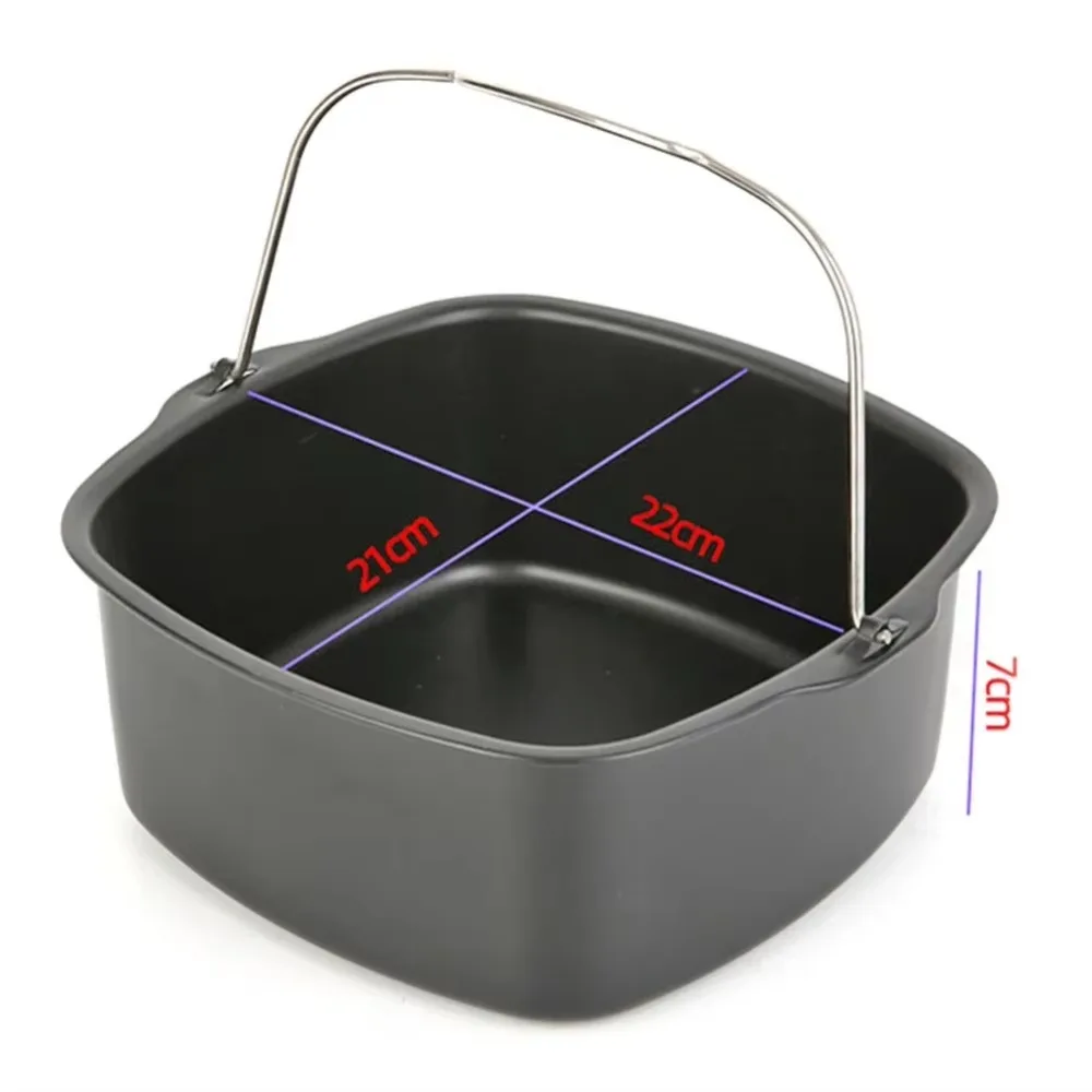Non-Stick Cake Baking Tray Basket for Air Fryers - Kitchen Baking Accessory
