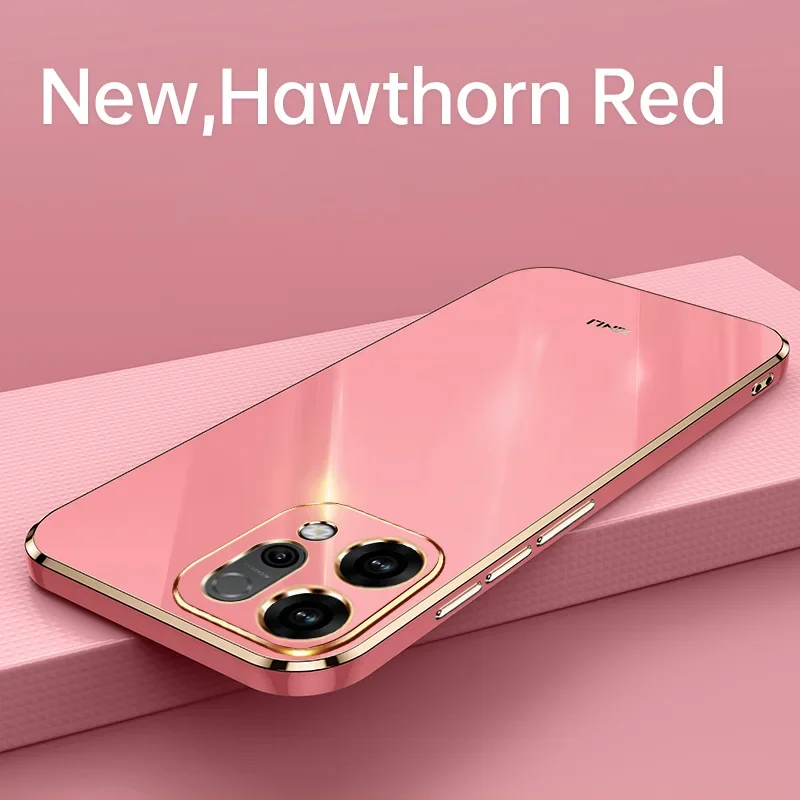 Luxury Plating Soft Silicone Camera Protective Back Cover