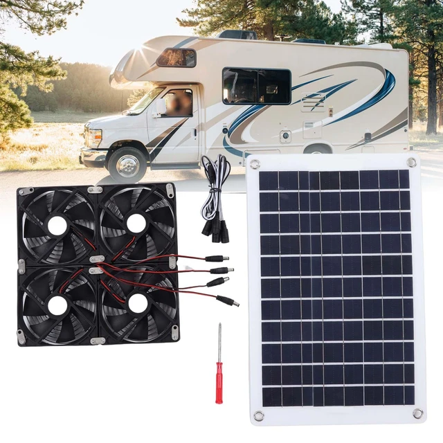 Solar Power Panel Exhaust Fan Solar Panel Fan Kit Solar Powered Panel Fan  for Pet Houses Greenhouse Small Chicken Coops RV Roofs - AliExpress