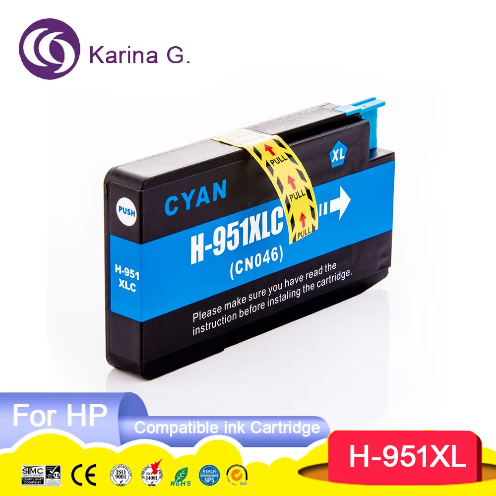 950XL 950 951 XL 951XL Premium Color Compatible InkJet Ink Cartridge For 950 For