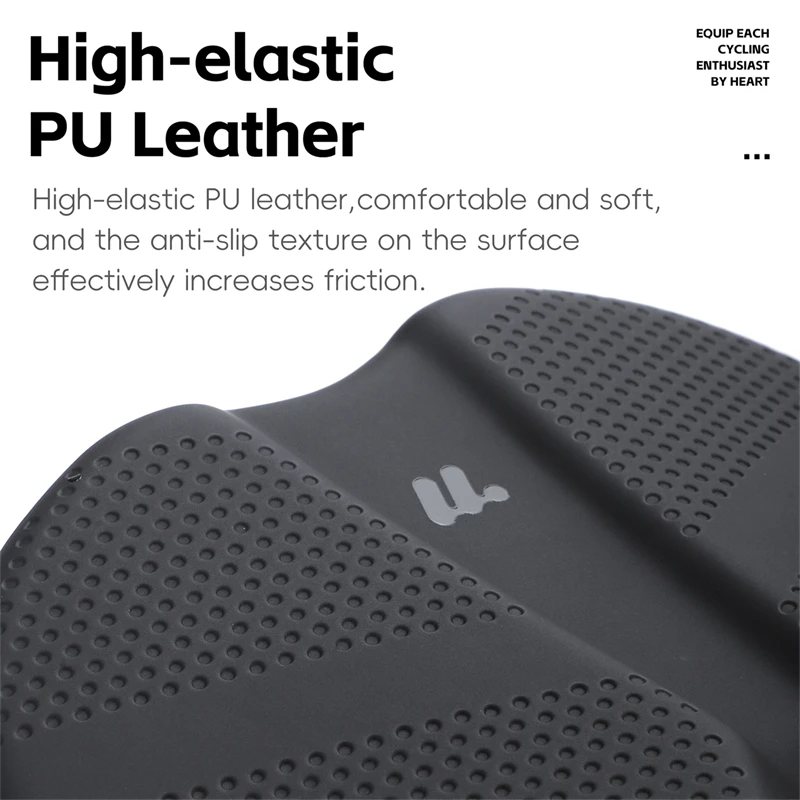 WEST BIKING Breathable Non-Slip Leather Bike Saddle with Shock Absorbing Hollow Design