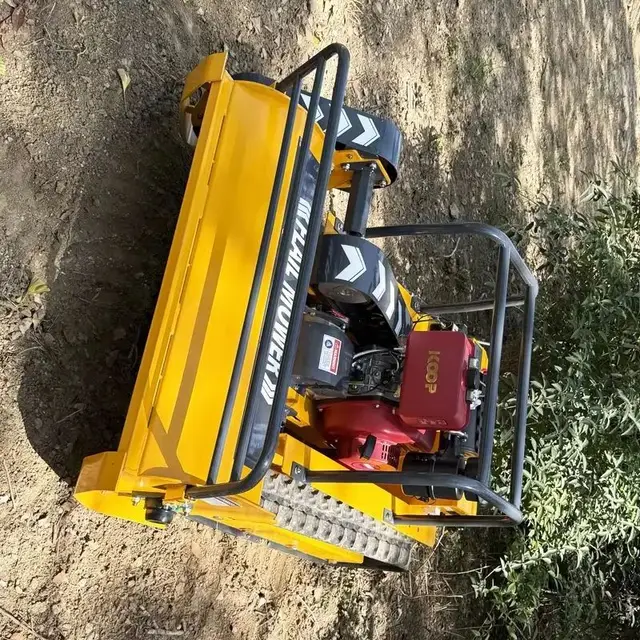 Customized 25hp Remote Control Flail Lawn Mower 1000cm Cylinder Steel Construction Options 6